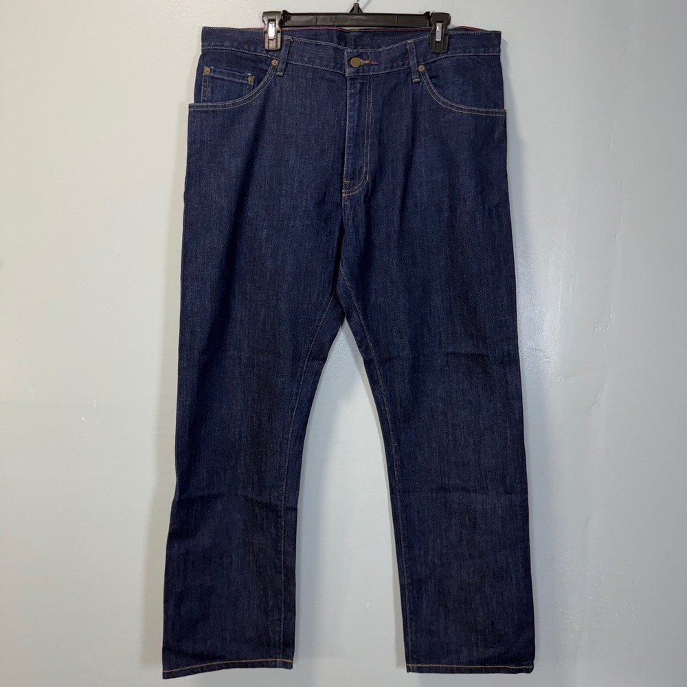 Raleigh Denim Alexander Selvedge Mens Jeans 36 Dark Wash Straight Made in USA